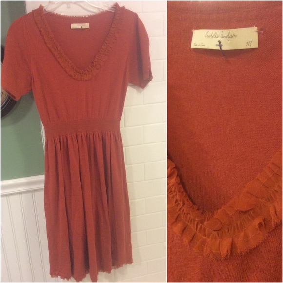 Anthropologie Jacinth Sweater Dress - orange - Picture 4 of 4