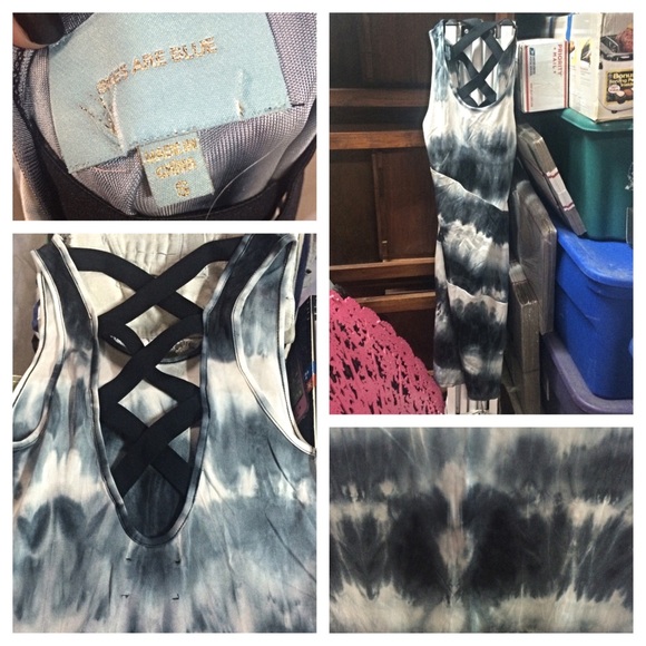 Tie-Die Multi-Color Knee Length Dress Small