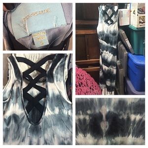 Tie-Die Multi-Color Knee Length Dress Small