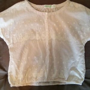 💥SOLD💥Vintage patterned crop top, loose fitting.