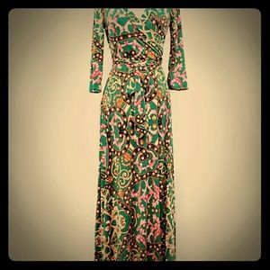 Boho Maxi Wrap Dress