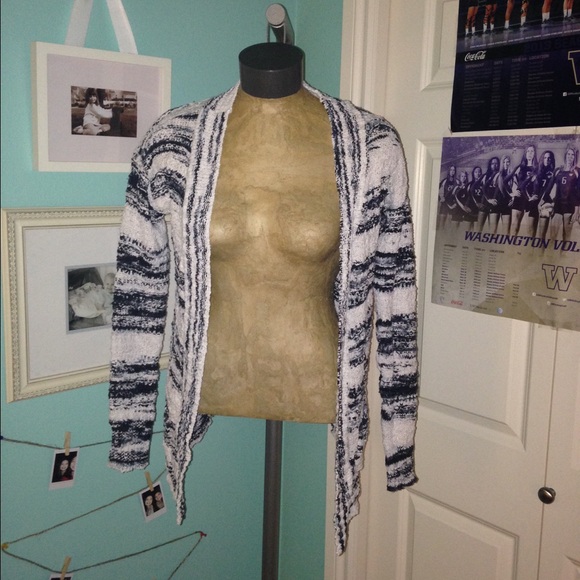 Black and White Bethany Mota Cardigan - Picture 1 of 4