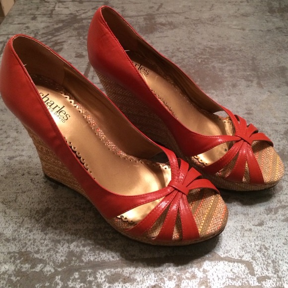 Charles by Charles David Burnt Orange Espadrille