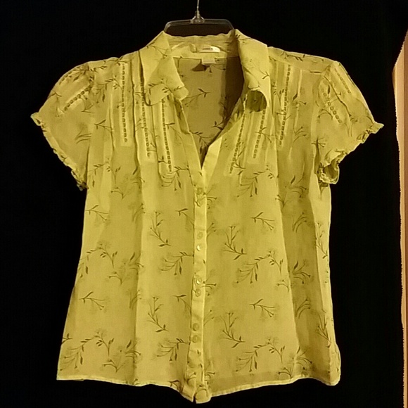 Sheer Floral Blouse