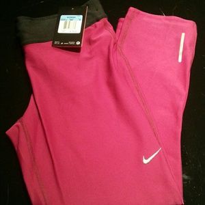 Nike Dri-Fit Pink Running Pants Medium