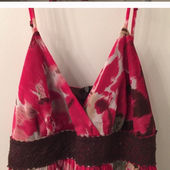 Soft and flowing empire tiered floral dress