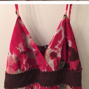 Soft and flowing empire tiered floral dress