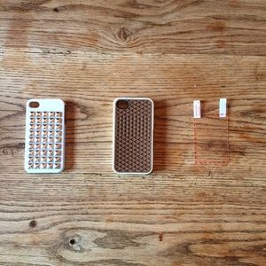 iPhone 4 cases + screen cover