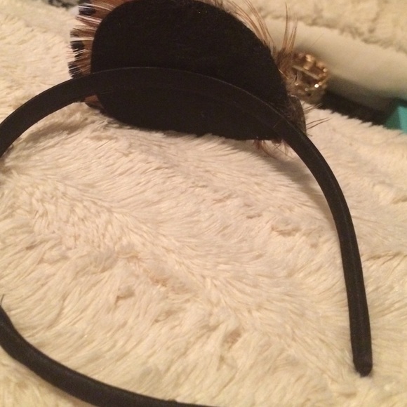 ✨hp✨Pheasant + many-faceted bead HEADBAND flapper - Picture 2 of 4