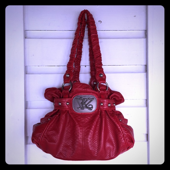 🚫SOLD🚫 Red leather medium size purse