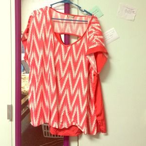 Orange chevron shirt