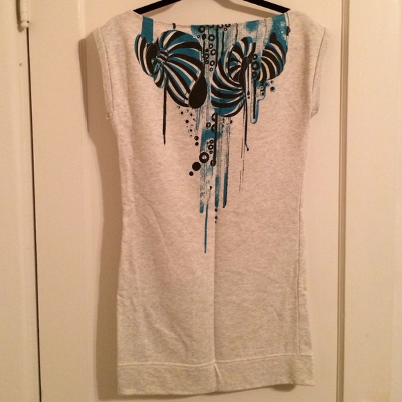 DIESEL: Sleeveless Tunic with Funky Art Detail