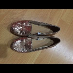 Glitter loafers