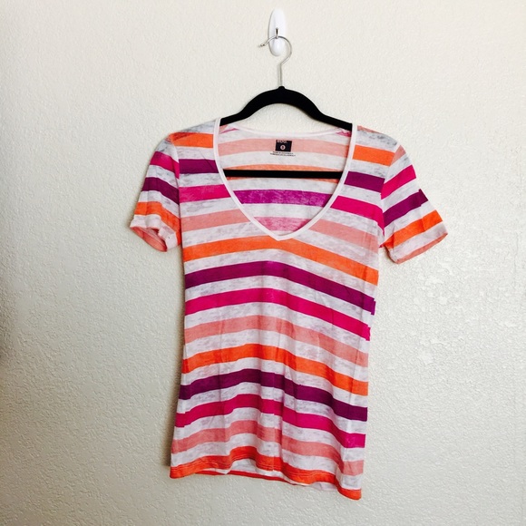 BDG striped v-neck tee.