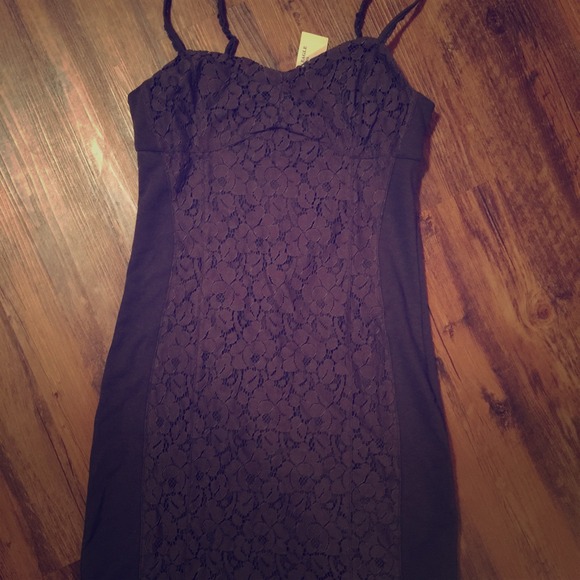 Dark grey  Lacey cocktail dress