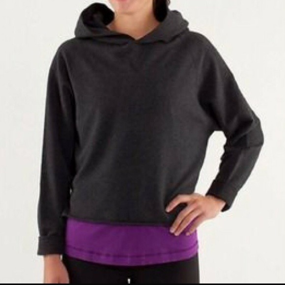 NWOT Lululemon Cropped Hoodie - Lt Grey
