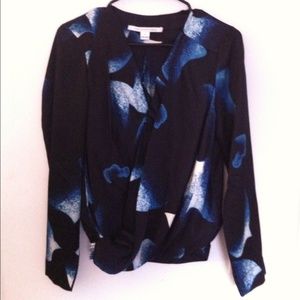DVF blouse top