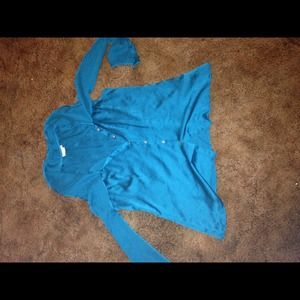 Teal charter club top