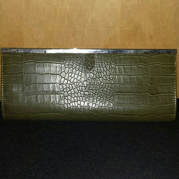 Olive green clutch