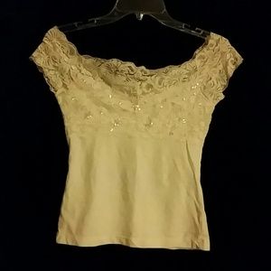 Sequined Lace top