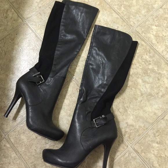 Knee high leather boots!