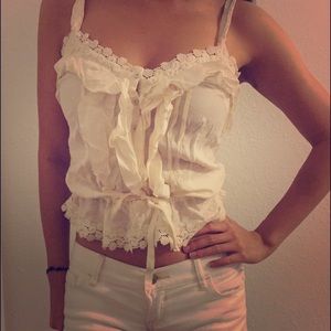 Abercrombie white tank top