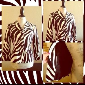 COLLECTION BLAZER ZEBRA PRINT