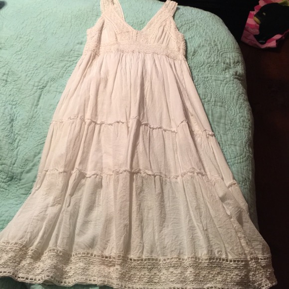 Country White Sundress