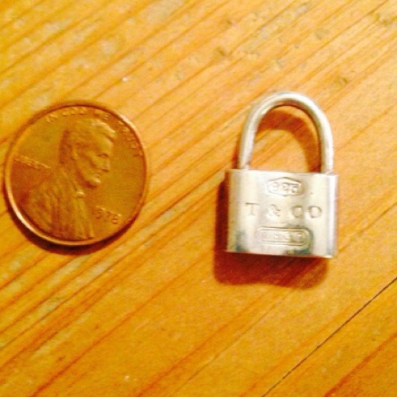 Tiffany and Co sterling silver lock charm