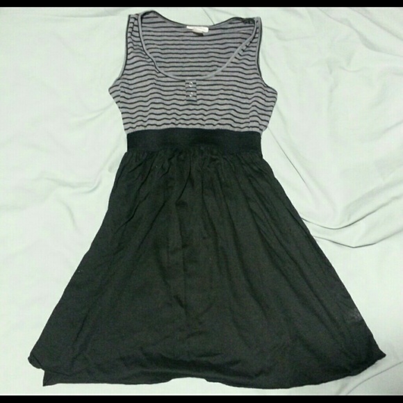 Black Striped Dress