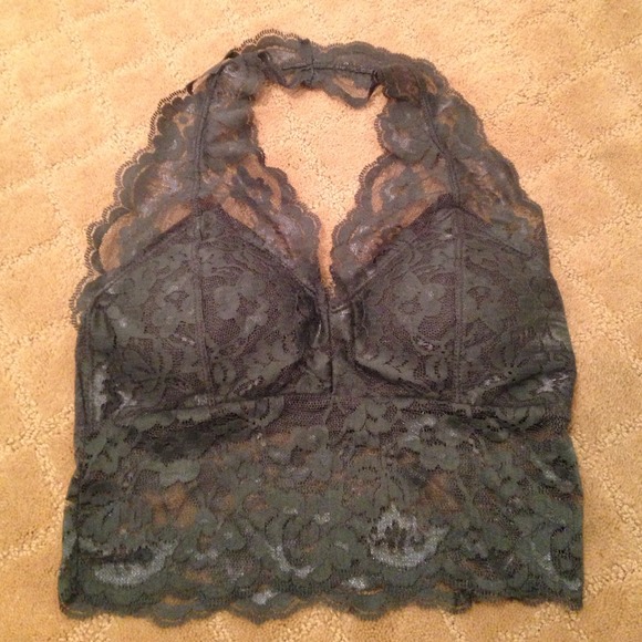 Tops - Gray bralette top