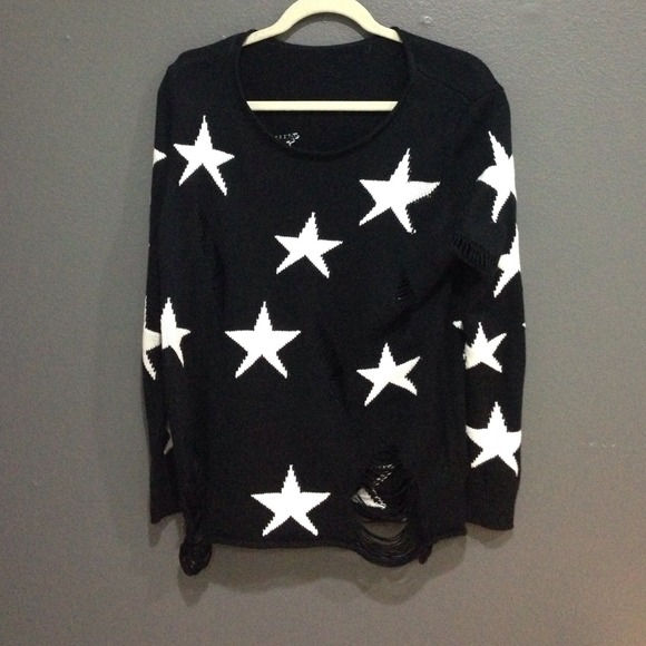 Black Sweater with Stars