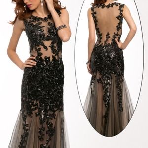 Jovani Black Lace Dress