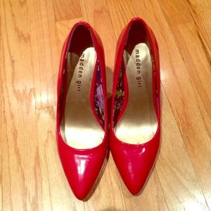 Madden Girl red heels