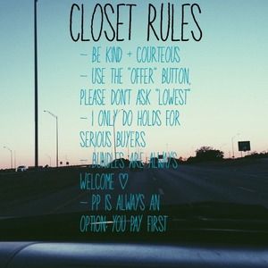 closet rules.