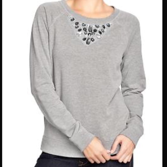 Old Navy Tops - Jewel neck sweatshirt!
