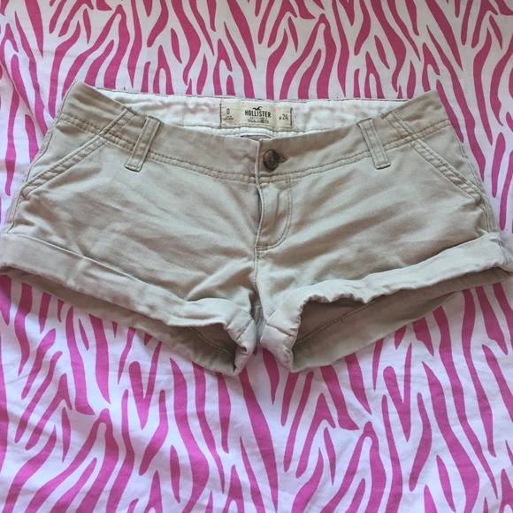 Hollister tan shorts