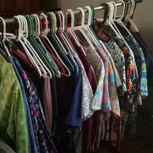 Scrubs tops and bottoms