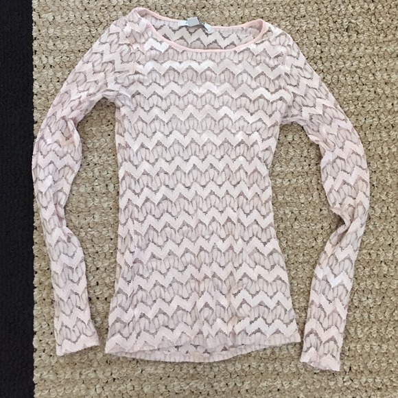 Lace shirt ( pink )
