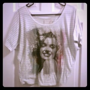 White Marilyn Monroe Shirt