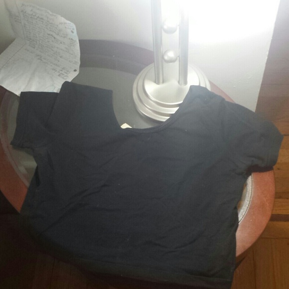 American Apparel black crop top