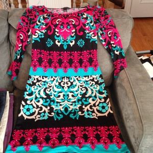 New INC Dress Size Small -- Super Cute Pattern