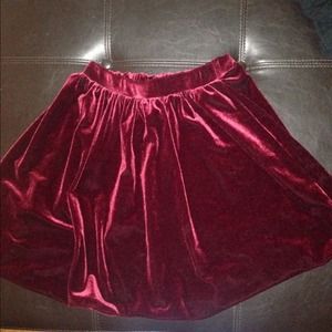 American Apparel Velvet Skirt