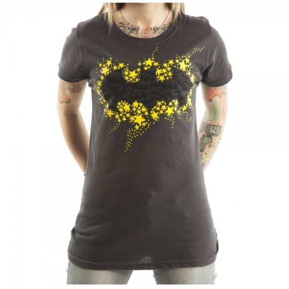 Bioworld Juniors Batman Shimmer T-Shirt Large 🃏