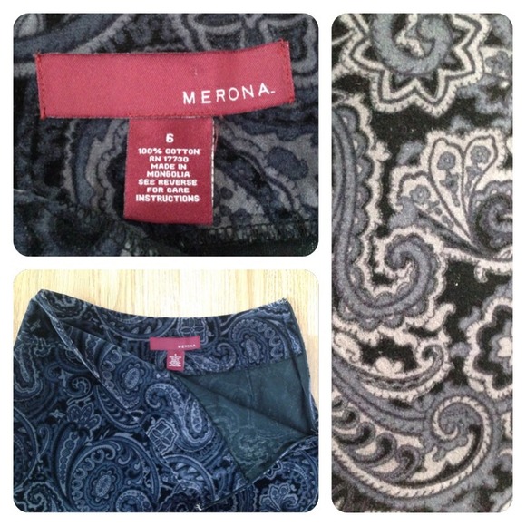 🚫Sold🚫Merona a-line skirt sz 6. Velvet. Purple! - Picture 2 of 4
