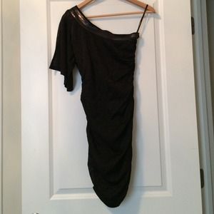 Bebe one shoulder cocktail dress