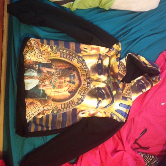 This is a cute oversized Egyptian themed Hoodie.
