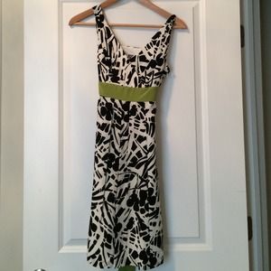 Black and white print Ann Taylor dress