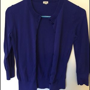 Jcrew blue cardigan size XS