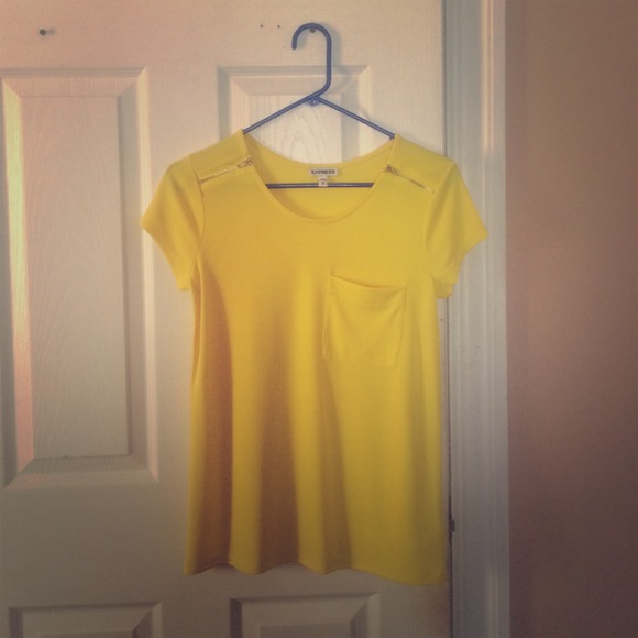 Express yellow shirt! Only worn once!
